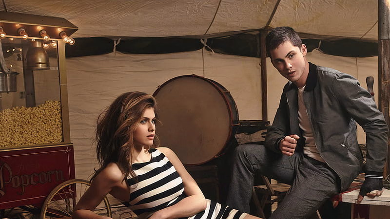 HD-wallpaper-alexandra-daddario-and-logan-lerman-alexandra-daddario-celebrities-girls-hoot