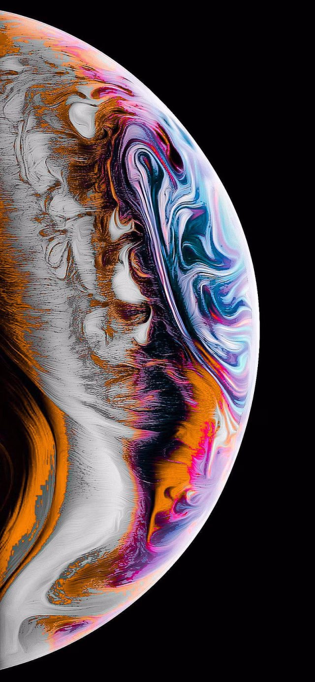 HD-wallpaper-amoled-planet-apple-black-blue
