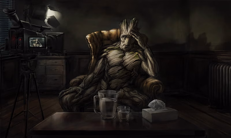 HD-wallpaper-baby-groot-recording-himself-baby-groot-superheroes-artwork