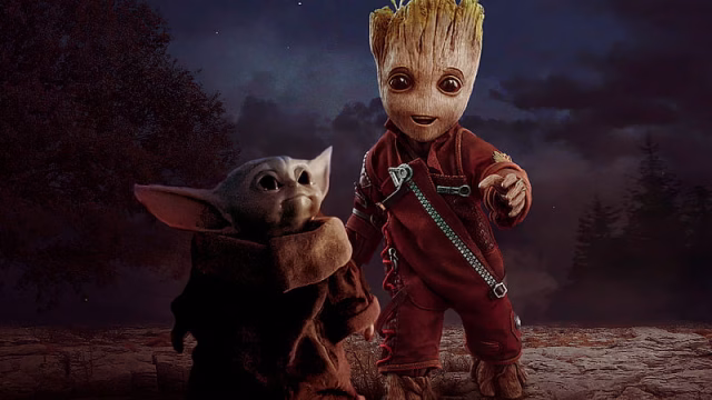 HD-wallpaper-baby-yoda-and-baby-groot-baby-yoda-baby-groot-superheroes-behance
