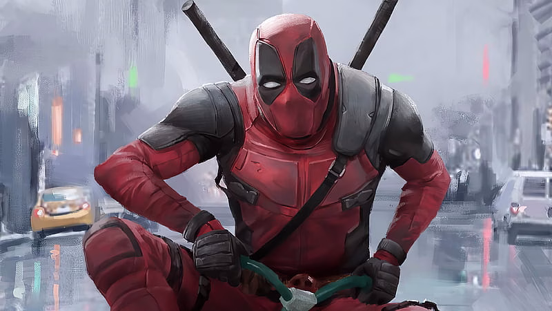 HD-wallpaper-deadpool-driving-kid-cycle-deadpool-superheroes-artwork