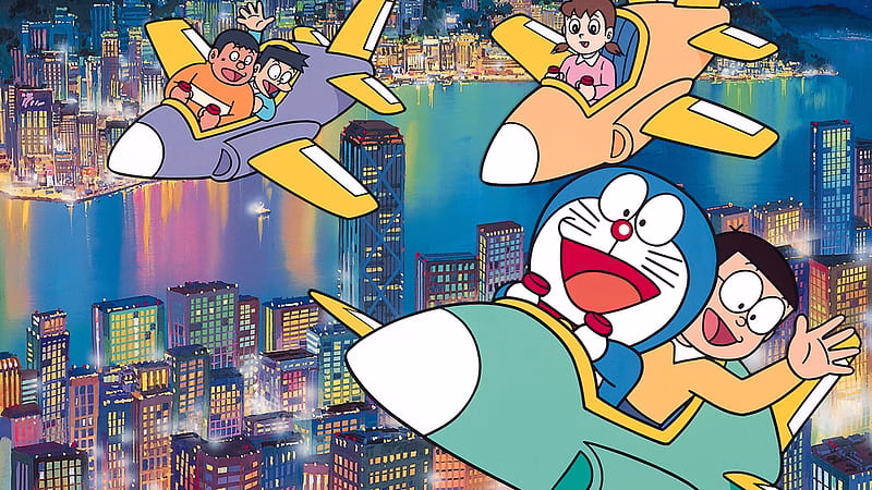 HD-wallpaper-doraemon-and-friends-are-flying-on-flight-doraemon