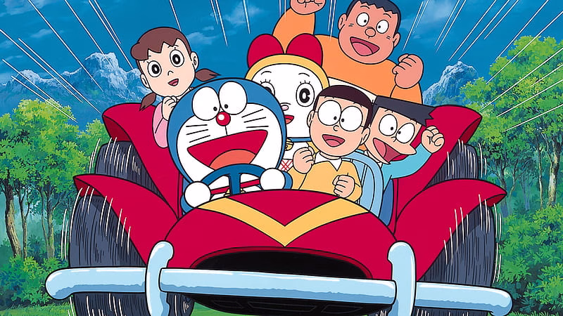 HD-wallpaper-doraemon-and-friends-are-traveling-on-vehicle-doraemon