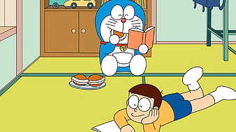 HD-wallpaper-doraemon-and-nobita-are-reading-book-doraemon-thumbnail