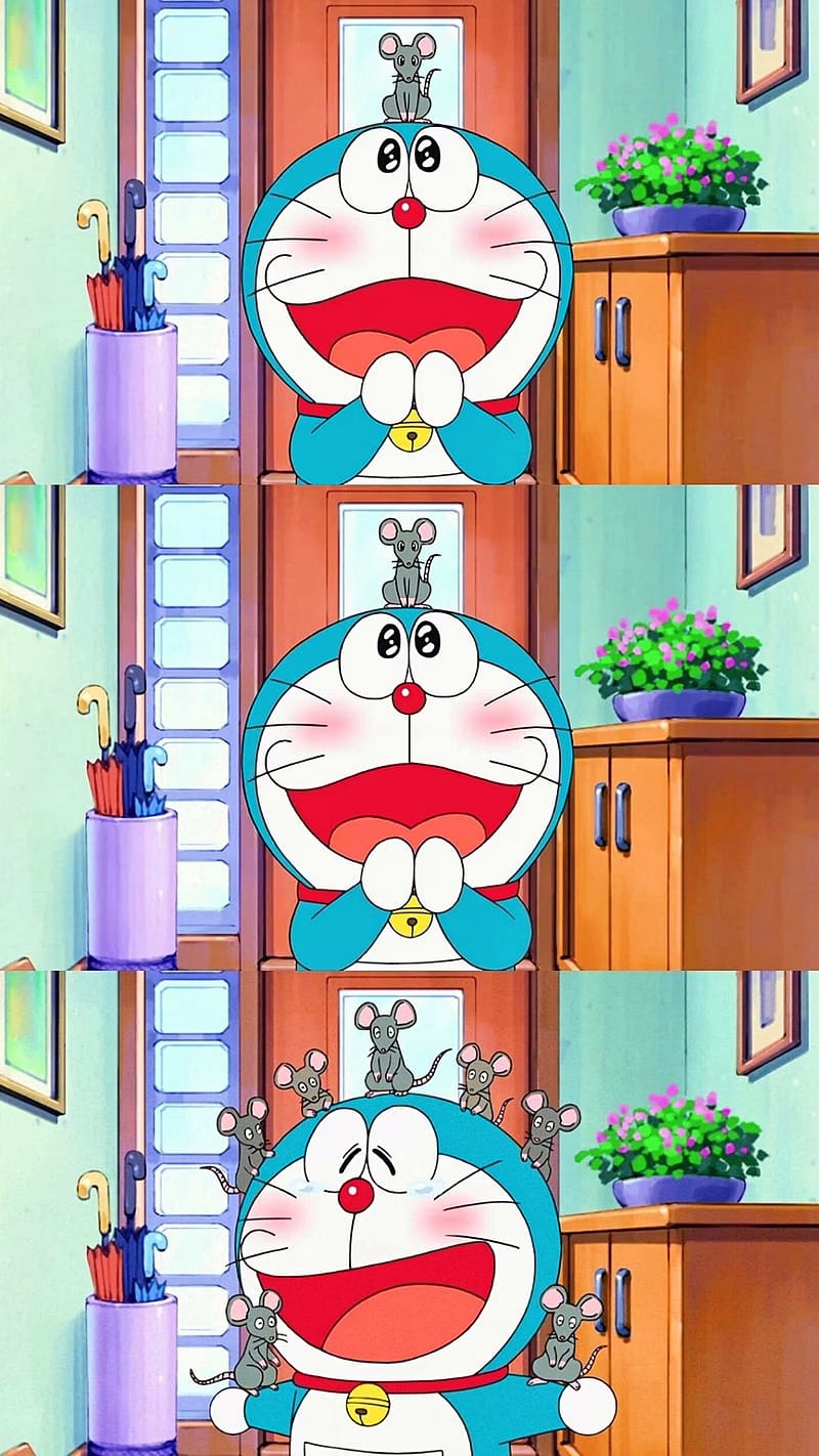 HD-wallpaper-doraemon-cute-playing-with-mouse-doremon-cartoon