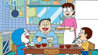 HD-wallpaper-doraemon-nobita-and-family-are-eating-food-doraemon-thumbnail
