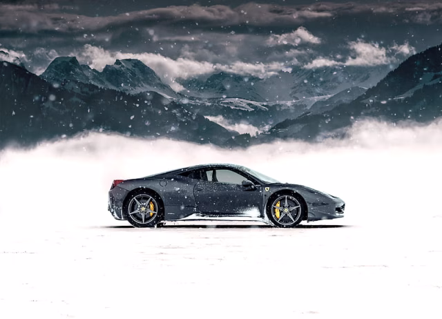 HD-wallpaper-ferrari-458-italia-ferrari-sports-car-gray-side-view-snow-mountains-winter