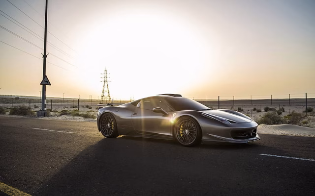 HD-wallpaper-ferrari-458-italia-sport-car-sunset-coast-satin-bronze-ferrari-wheels-hre-rs103