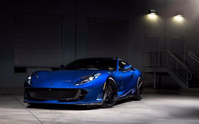 HD-wallpaper-ferrari-812-superfast-front-view-blue-sports-car-exterior-italian-sports-car-ferrari