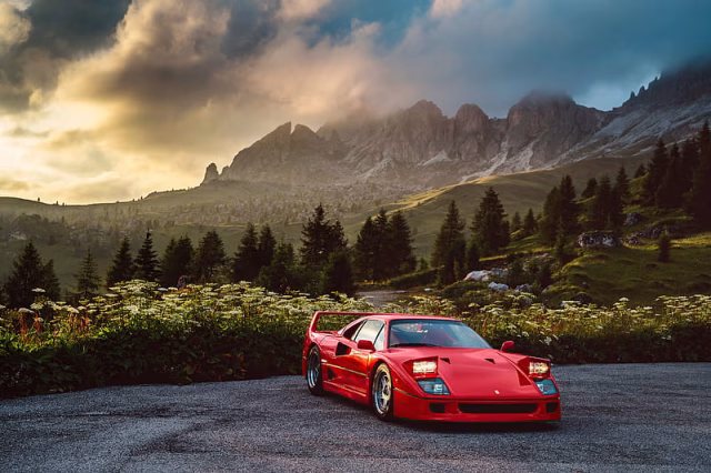 HD-wallpaper-ferrari-f40-in-nature-ferrari-f40-ferrari-cars-behance