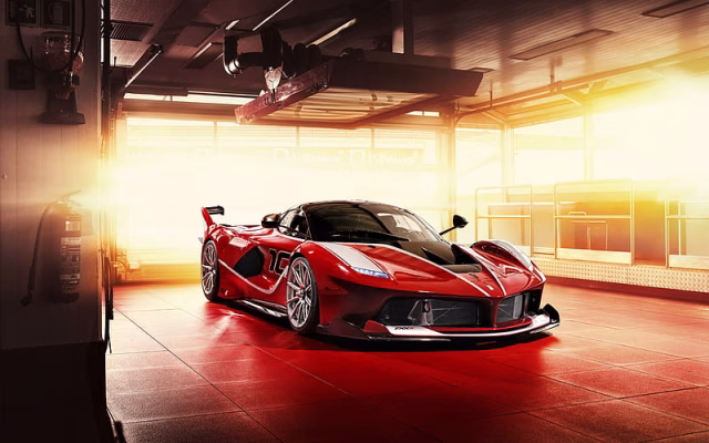HD-wallpaper-ferrari-fxxk-2018-red-supercar-garage-front-view-scuderia-ferrari-italia