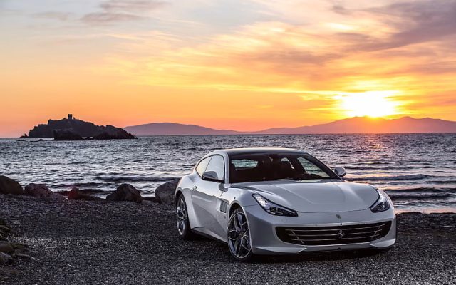HD-wallpaper-ferrari-gtc4-lusso-2017-sports-cars-gray-coast-sea-sunset-ferrari