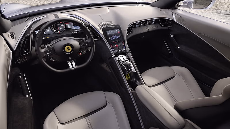 HD-wallpaper-ferrari-roma-2020-interior