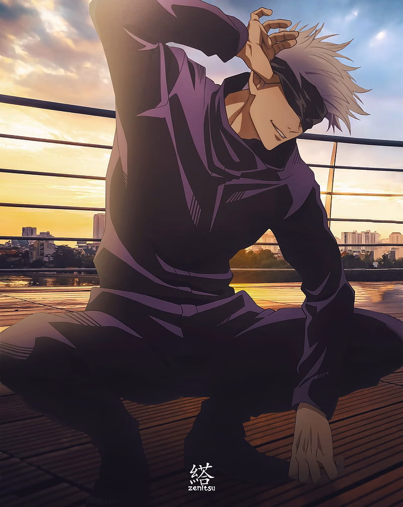 HD-wallpaper-gojo-anime-gojosatouri-jujutsu-jujutsu-kaisen-roof