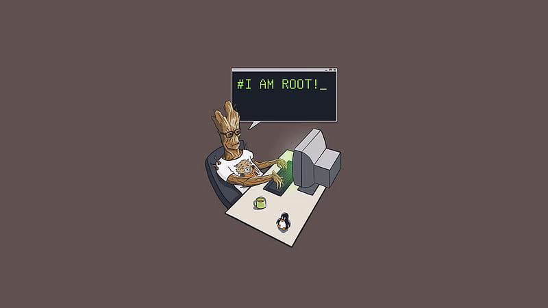 HD-wallpaper-groot-i-am-root-ubuntu-linux-terminal-hacker-computer-funny-groot