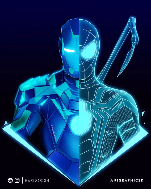 HD-wallpaper-iron-man-x-spiderman-agd-blue-iron-man-iron-soul-iron-spider-joe-gardner-neon-art-soul-spider-soul-spiderman