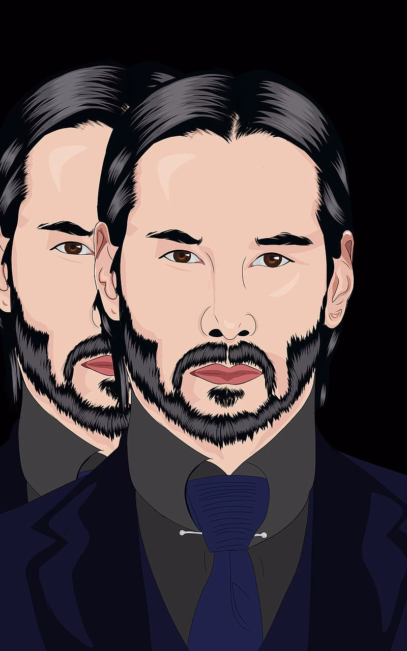 HD-wallpaper-john-wick-amoled-drak-vectorart