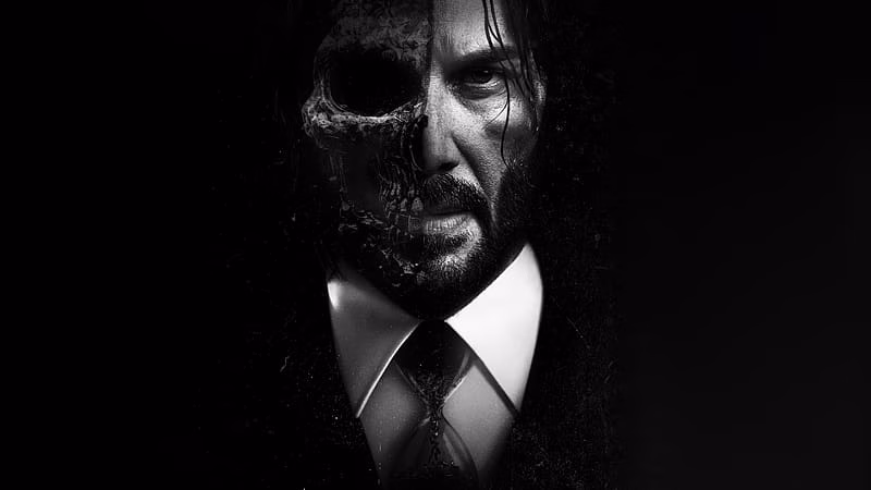 HD-wallpaper-john-wick-vs-skull-face-off-bw