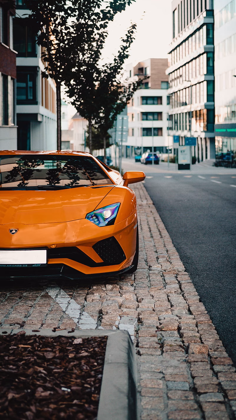 HD-wallpaper-lamborghini-aventador-lamborghini-sportscar-car-orange-front-view