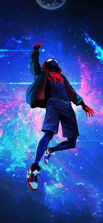HD-wallpaper-miles-morales-amoled-black-colourful-galaxy-red-sneakers-spiderman-star-thumbnail