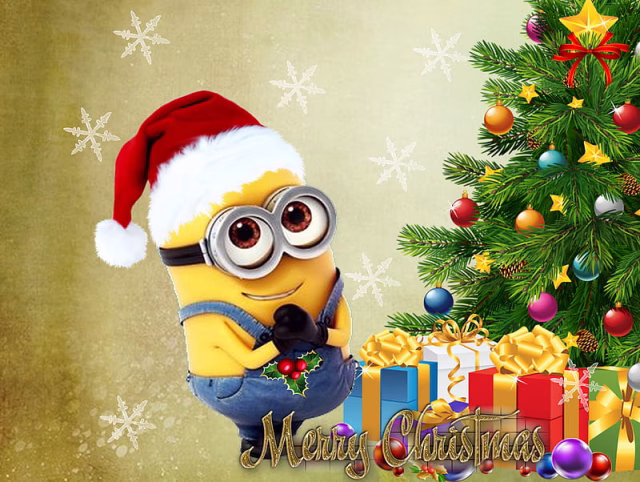 HD-wallpaper-minion-christmas-cartoon-gift-merry-christmas-xmas