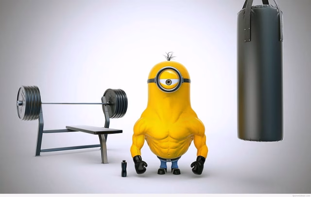 HD-wallpaper-minion-in-gym