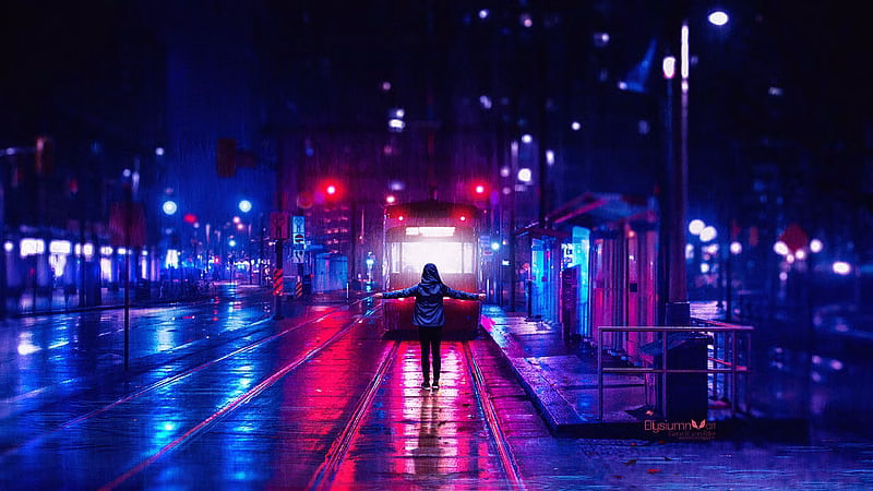 HD-wallpaper-neon-city-tram-night-urban-raining-hoodie-city