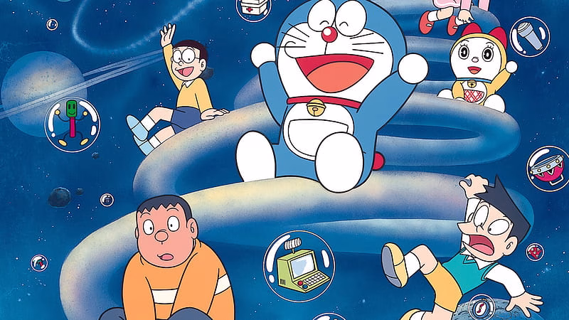 HD-wallpaper-playful-doraemon-and-friends-doraemon