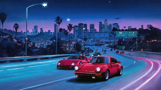HD-wallpaper-porsche-ferrari-retro-ride-porsche-ferrari-cars-artist-artwork-digital-art