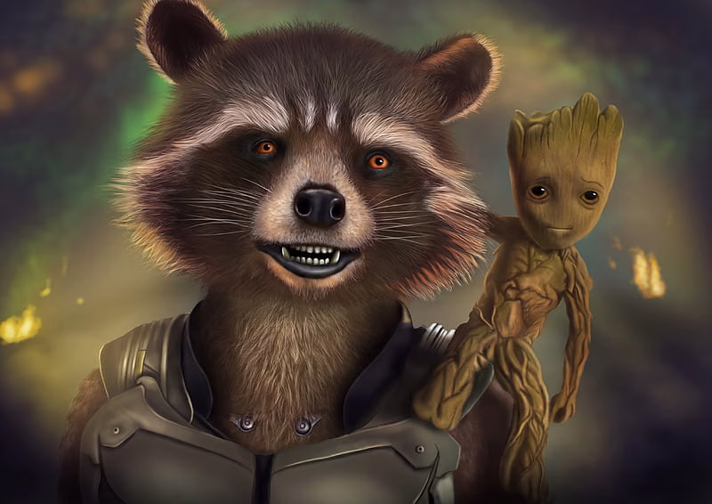 HD-wallpaper-rocket-and-baby-groot-artwork-rocket-raccoon-baby-groot-artwork-deviantart-artist