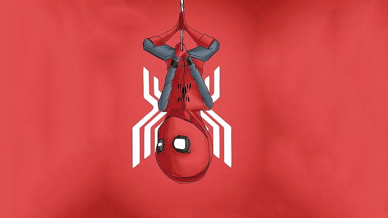 HD-wallpaper-spiderman-homecoming-homemade-suit-minimal-spiderman-homecoming-spiderman-superheroes-minimalism-minimalist-deviantart