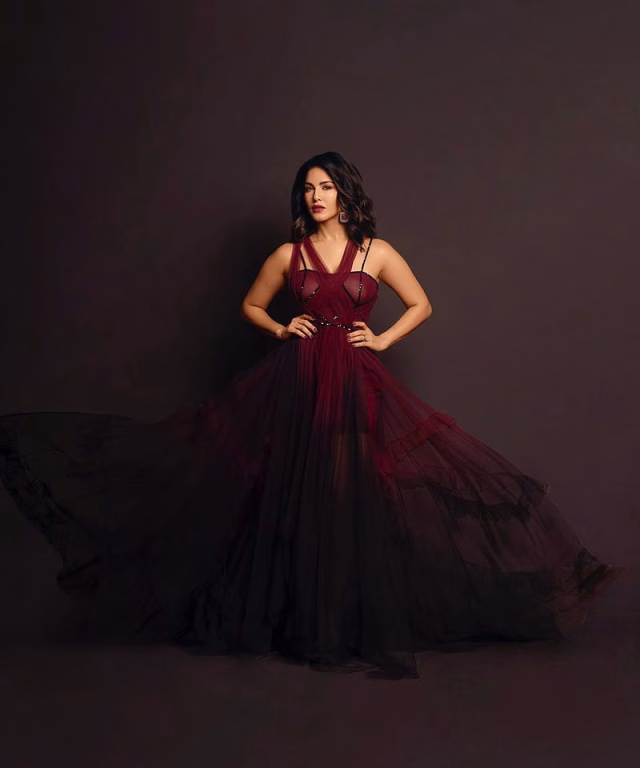 HD-wallpaper-sunny-leone-dark-dress-level-hoot