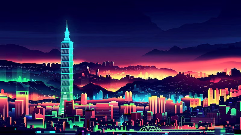 HD-wallpaper-vaporwave-city-night