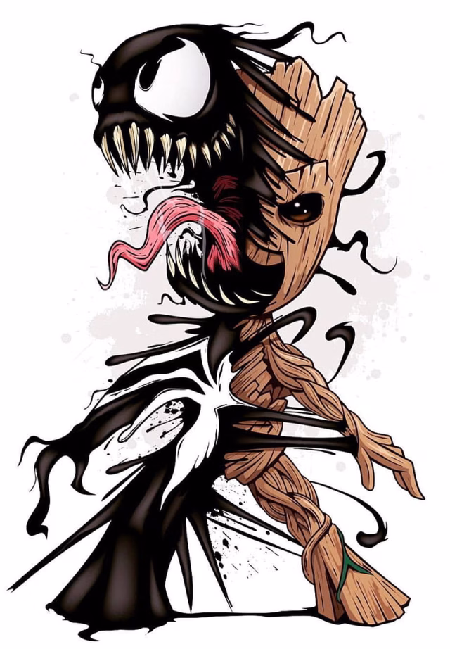 HD-wallpaper-venom-grrot-groot-combined