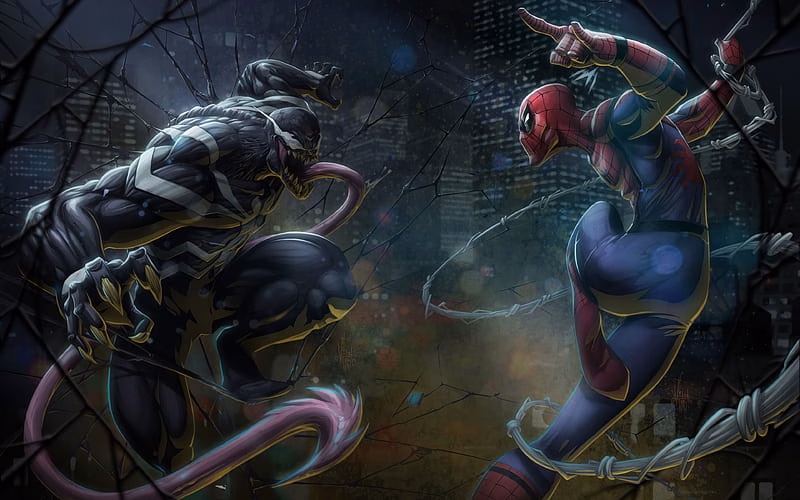 HD-wallpaper-venom-vs-spiderman-3d-art-superheroes-darkness-dc-comics-spiderman-venom-spider-man