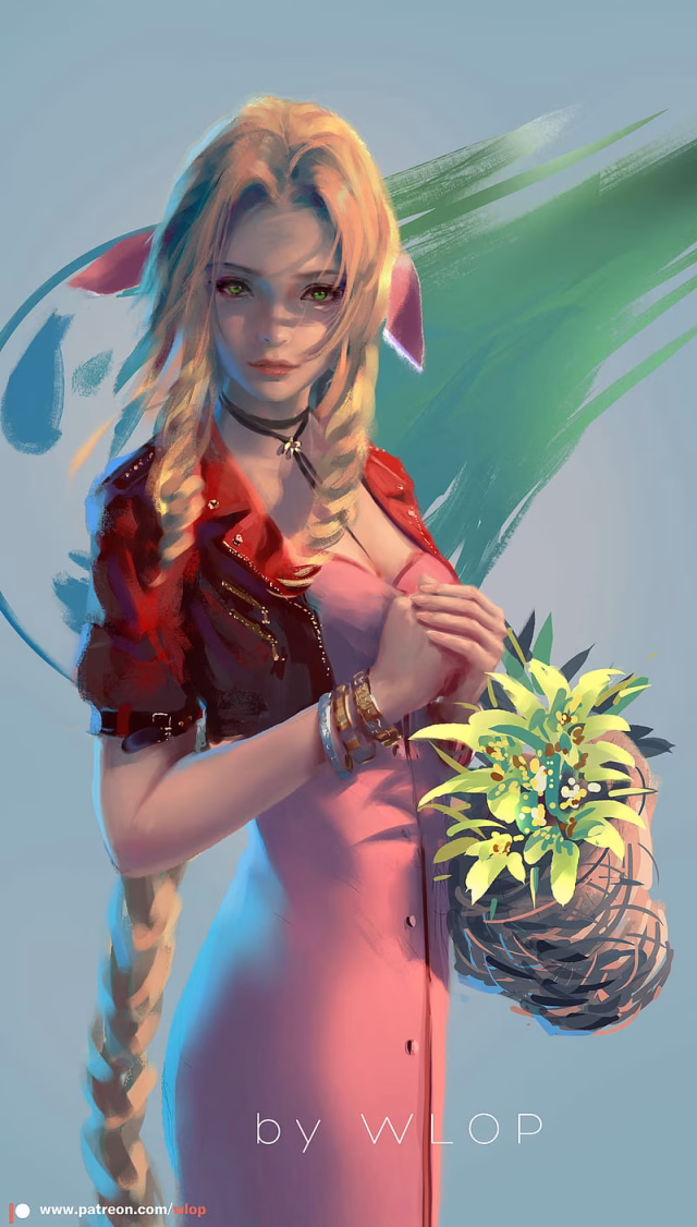 HD-wallpaper-wlop-anime-girls-aerith-gainsborough-final-fantasy-vii-final-fantasy-vii-remake
