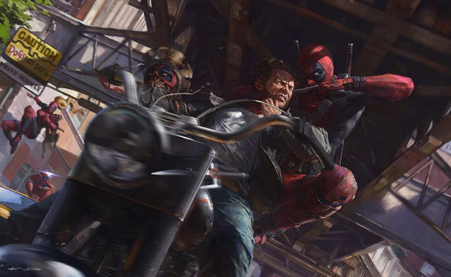 HD-wallpaper-wolverine-vs-deadpool-on-bike-fight-wolverine-deadpool-superheroes-artwork-artstation-artist