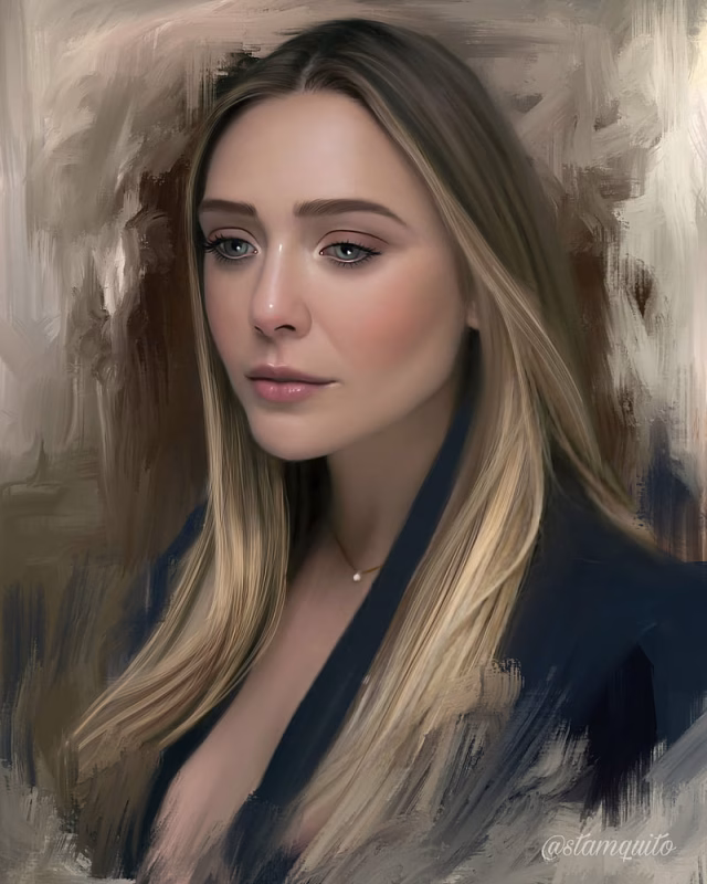 HD-wallpaper-women-artwork-face-blonde-long-hair-necklace-portrait-elizabeth-olsen