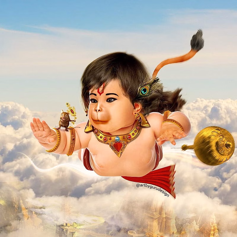 HD-wallpaper-8-919-likes-184-comments-gururaj-bhandari™-on-instagram-lord-hanuman-with-mushak-raj-bal-hanuman-lord-hanuman-hanuman-cute-hanuman