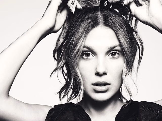 HD-wallpaper-actresses-millie-bobby-brown-actress-black-white-british-face-1