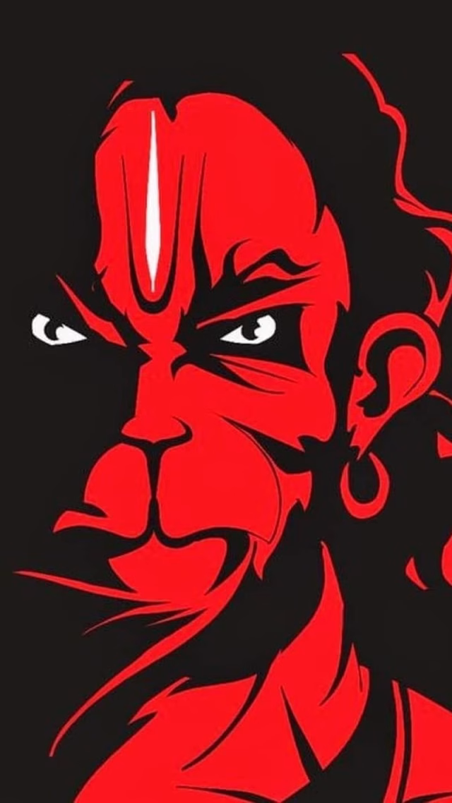 HD-wallpaper-bajrangbali-black-and-red-lord-hanuman-ji