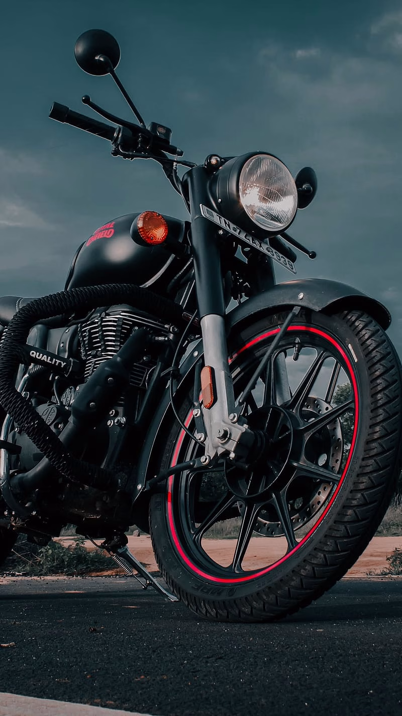 HD-wallpaper-bullet-gadi-dark-background-bike-royal-enfield