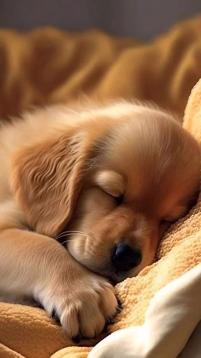 HD-wallpaper-cute-dog-for-baby-golden-retriever-golden-retriever-dog-breed-baby-dog-sleeping