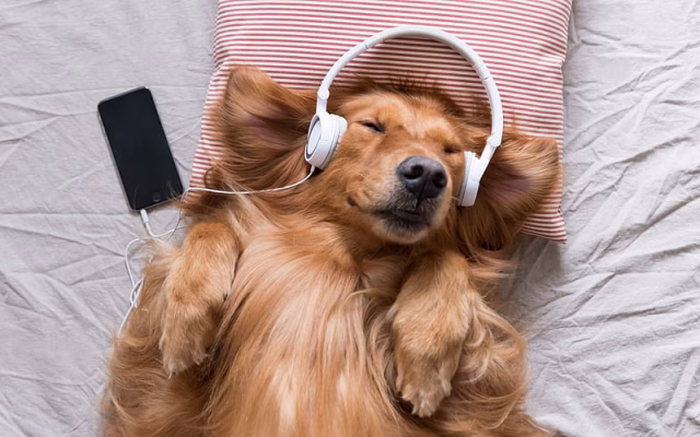 HD-wallpaper-golden-retriever-dog-listening-to-music-pets-labrador-retrievers-brown-dog-headphones-funny-animals-dogs