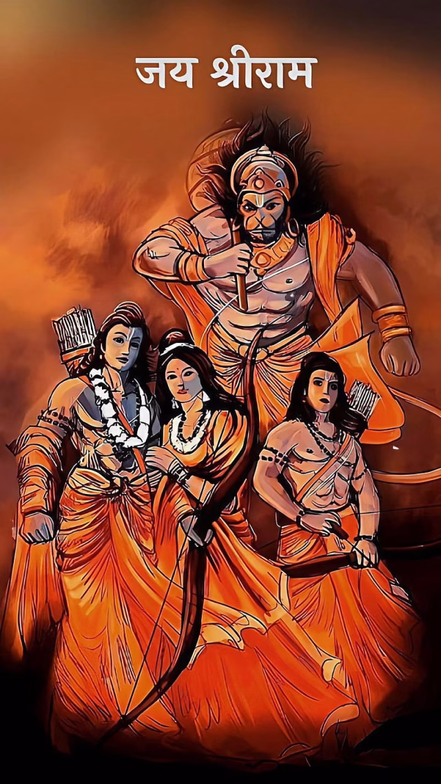 HD-wallpaper-jai-shri-ram-painting-art-lord-ram-god-laxman-lord-hanuman