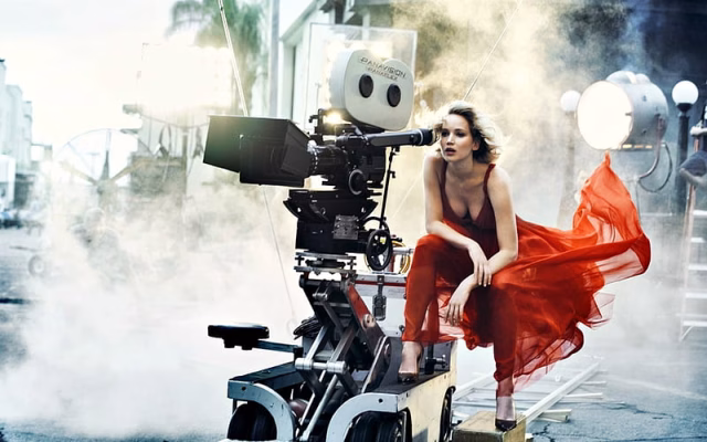 HD-wallpaper-jennifer-lawrence-red-dress-girl-actress-camera-woman