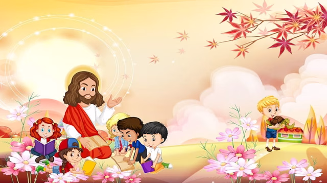 HD-wallpaper-jesus-and-children-christ-children-jesus-vector