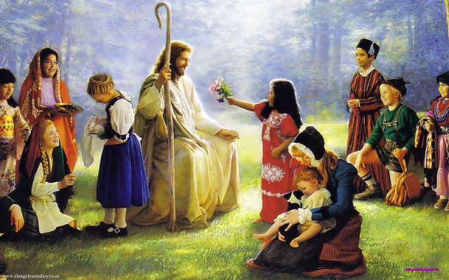 HD-wallpaper-jesus-and-the-children-christ-jesus-lord-child-god