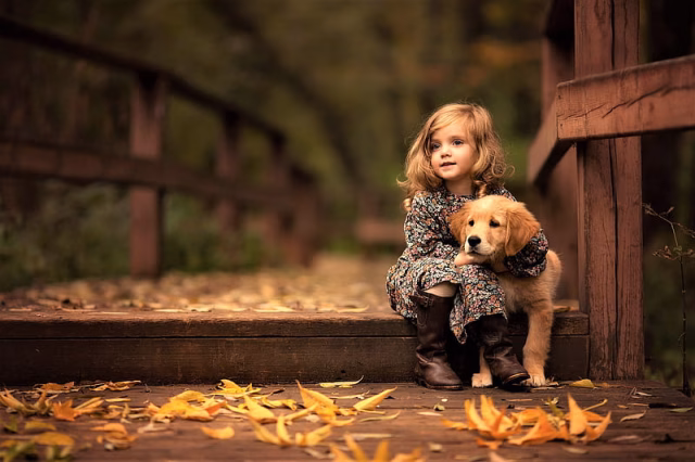 HD-wallpaper-little-girl-with-golden-retriever-puppy-little-girl-labrador-retriever-dog-animals-labrador-cute-children