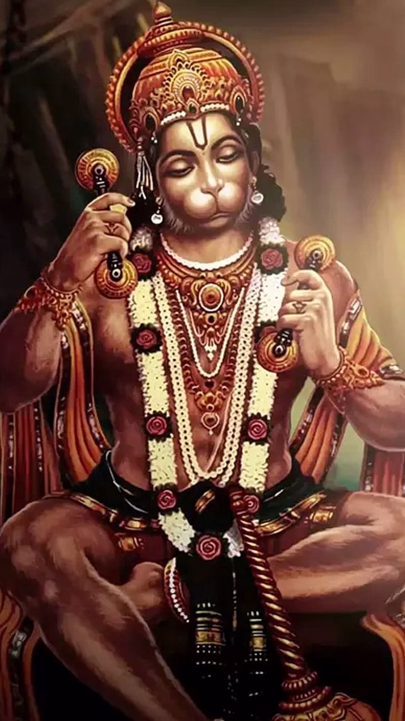 HD-wallpaper-lord-hanuman-with-khartal-in-hand-lord-hanuman-khartal-in-hand-bajrangbali-jai-shree-ram-god